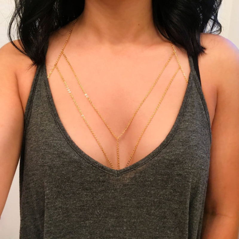 Qualiti Body Jewelry - Sex Staggered Body Chain For Women