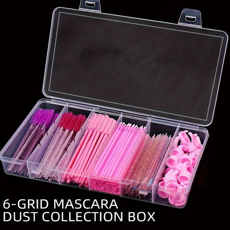 Body Jewelry Organizer - 6-compartment storage box, plastic jewelry storage
