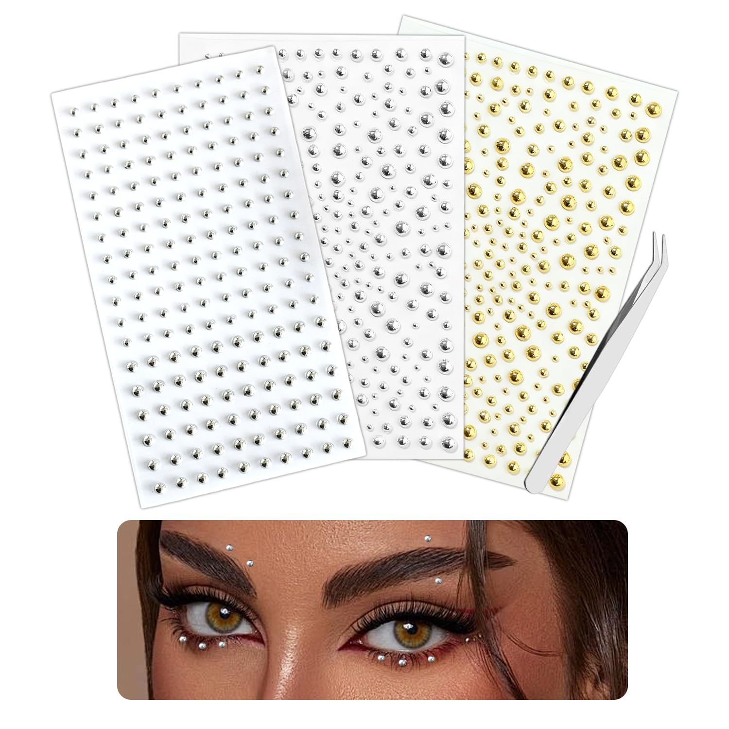 Body Jewelry Nose Studs - Face Body Ring Stickers Self Adhesive