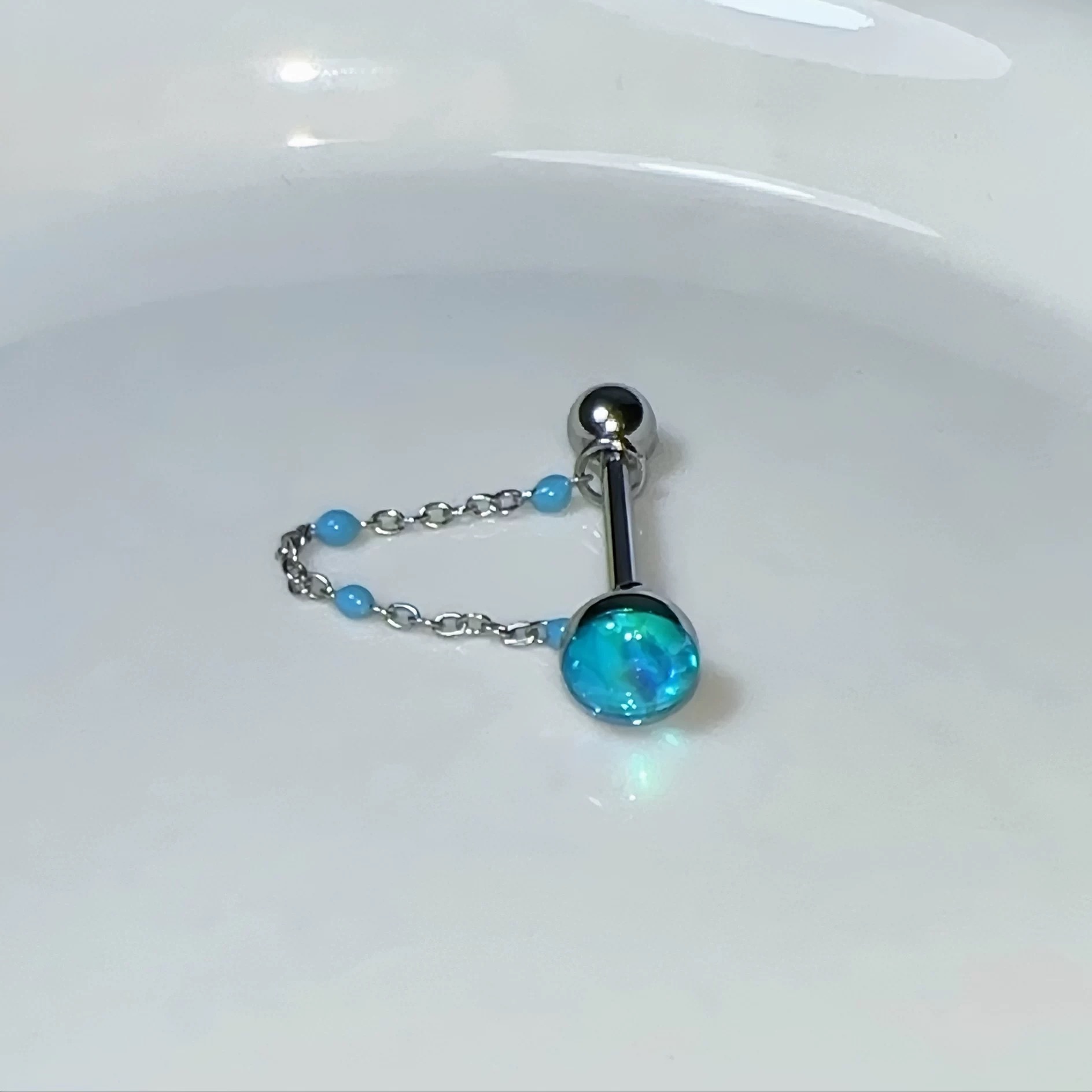 1Pc High-Quality Trendy Blue G - Body Jewelry Hot review and price