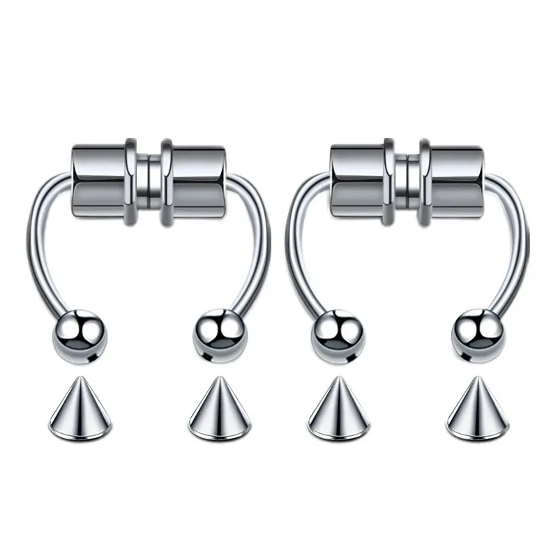 1/2/3Pcs Fake Magnetic Nose Ri - Body Jewelry Nose Studs review and price