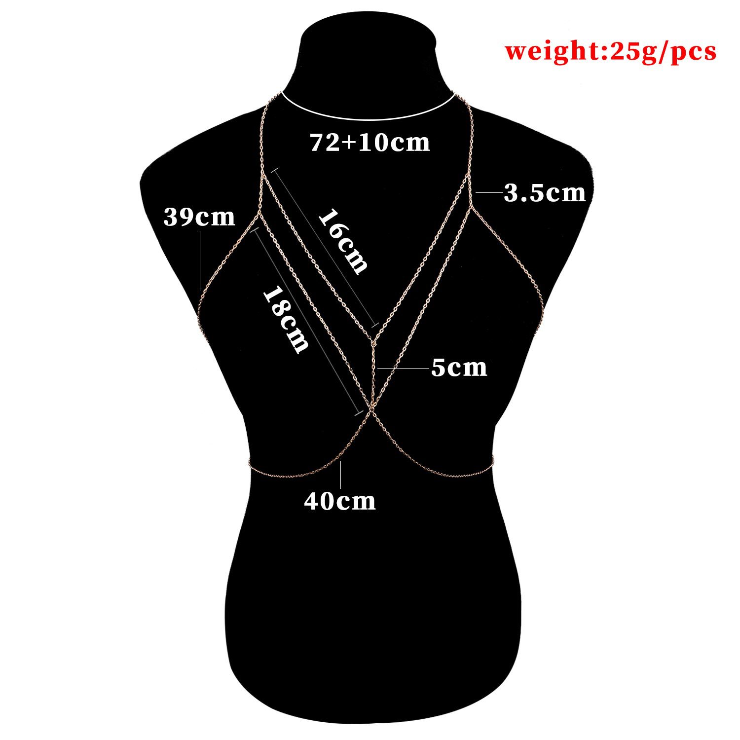 Sex Staggered Body Chain For W - Qualiti Body Jewelry review and price