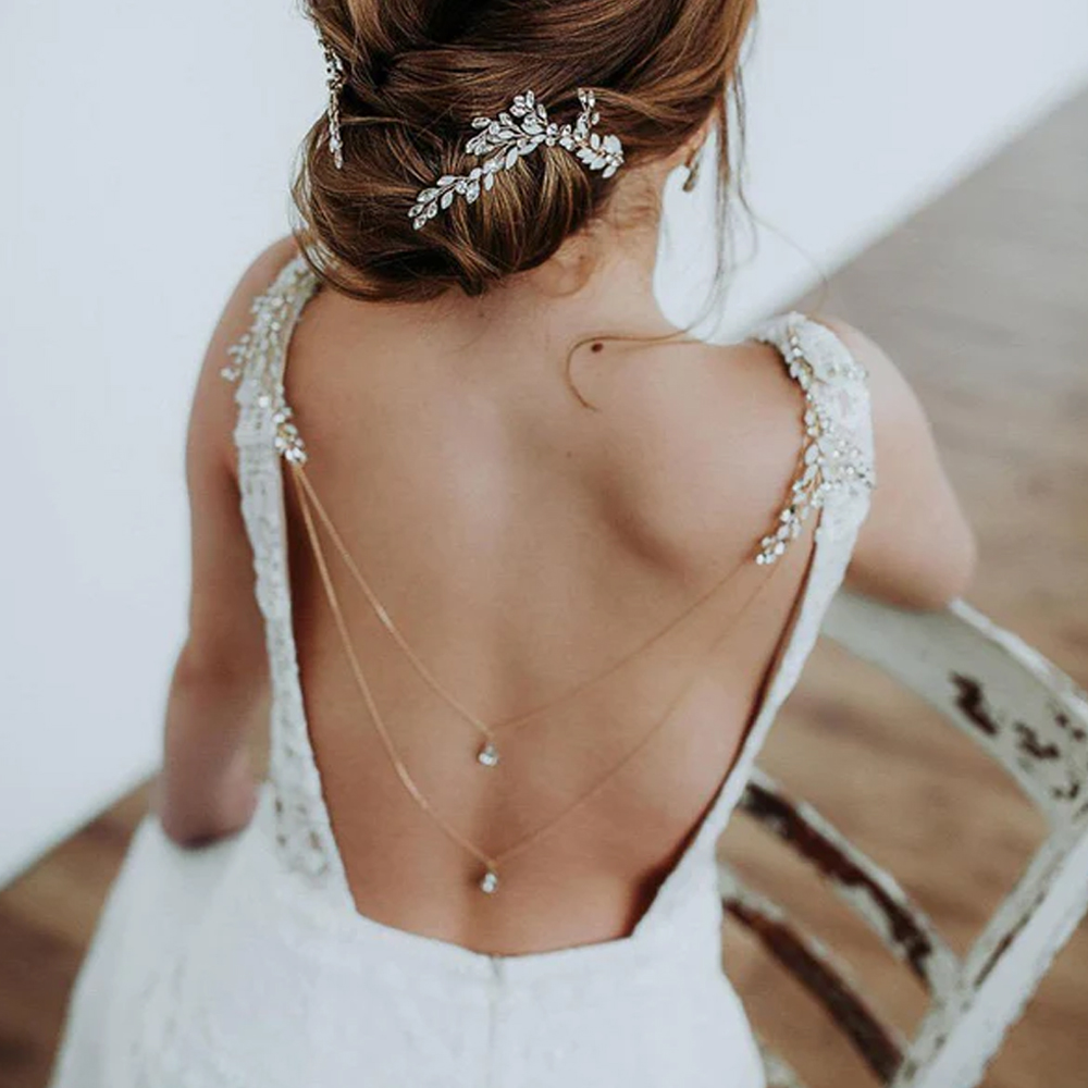 Zircon Tassel Pendant Back Cha - Body Jewelry For Backless Dress review and price