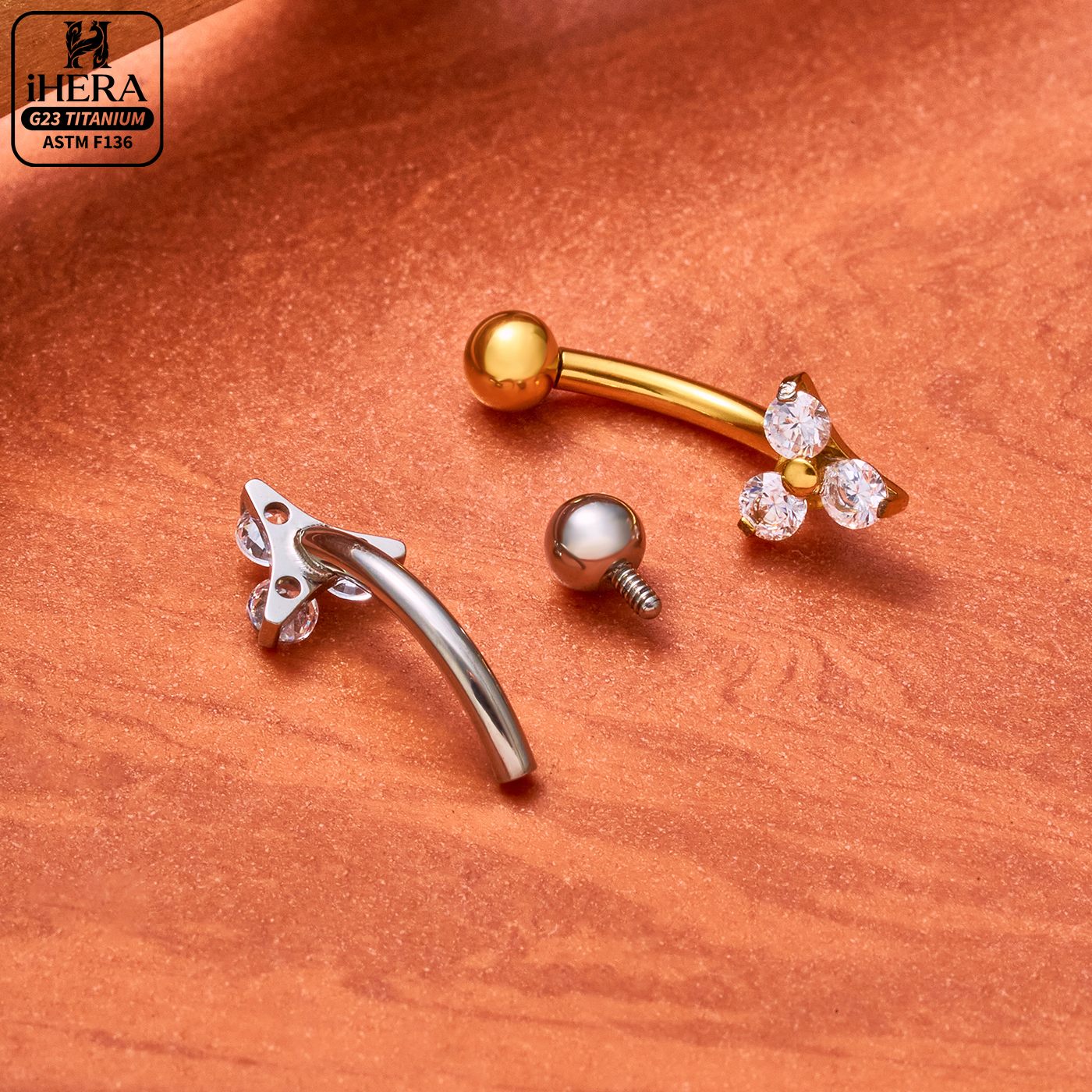 Screw Ball F136 Titanium Pierc - Body Jewelry Vertical Labret review and price