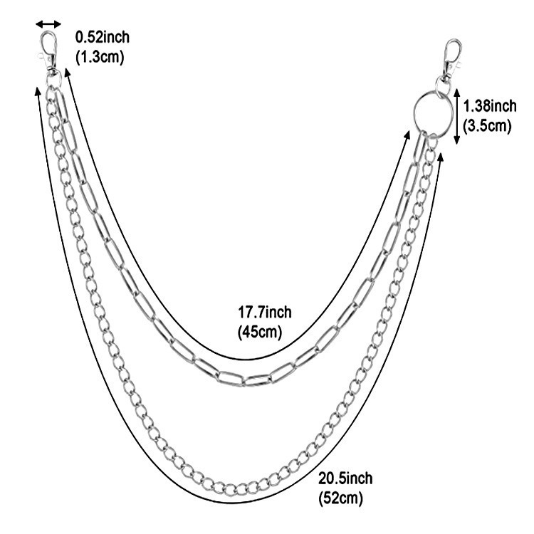 Double Chain Metal Circle Pant - Qualiti Body Jewelry review and price