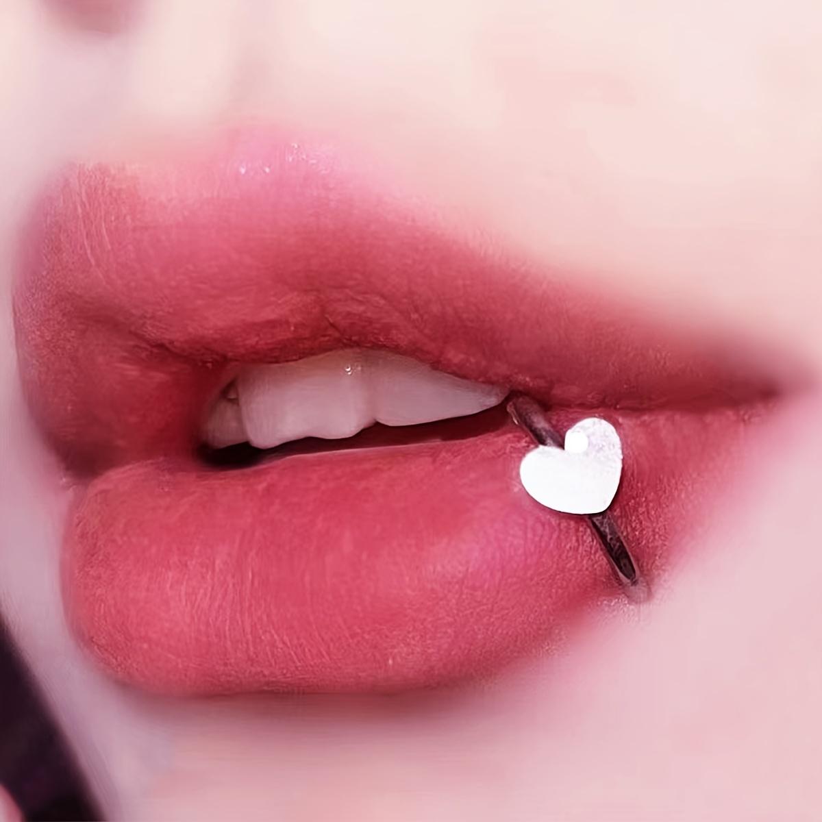 3pcs Stainless Steel Lip Ring  - Body Jewelry Vertical Labret review and price
