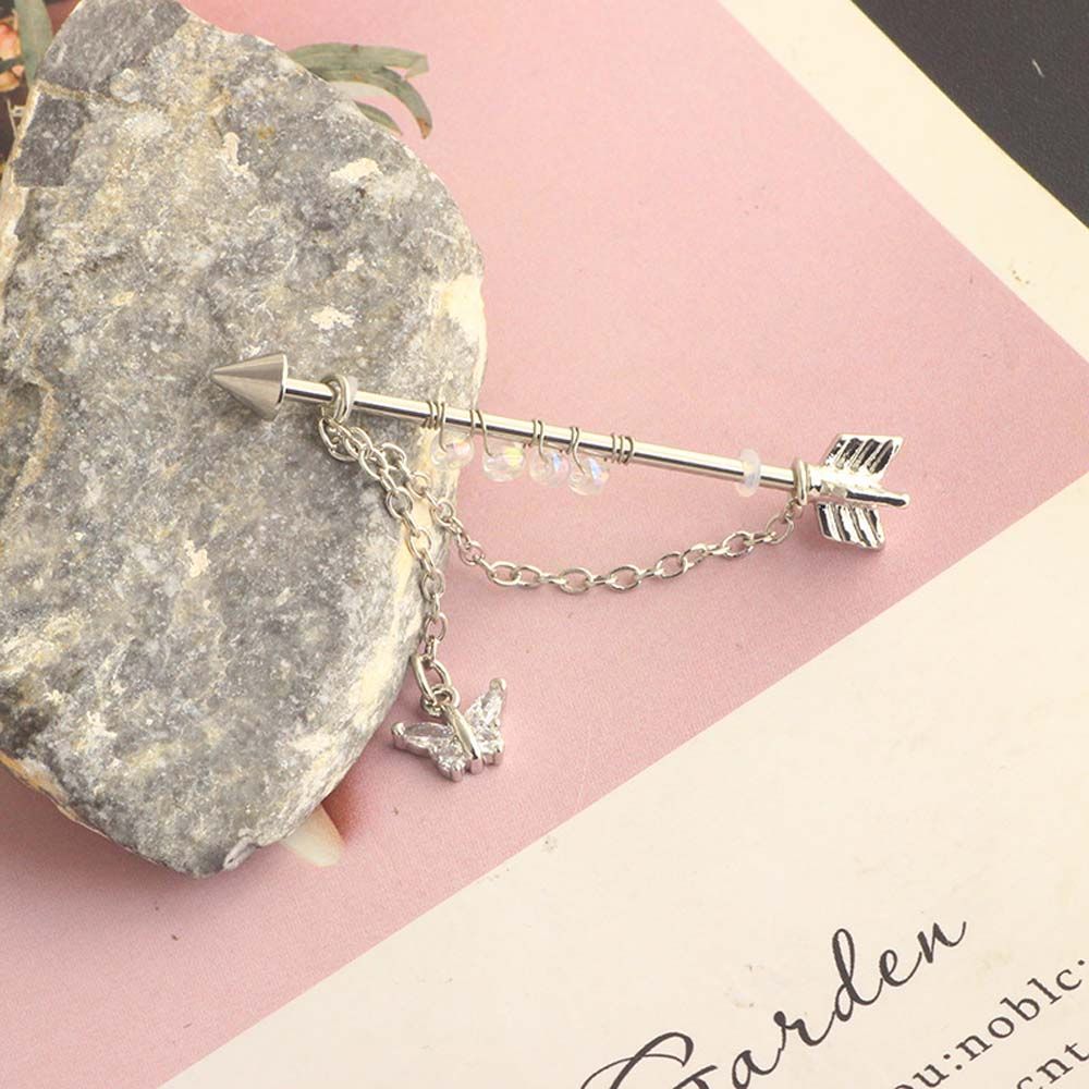 Piercing Heart Pendant Punk St - Industrial Barbell Long review and price