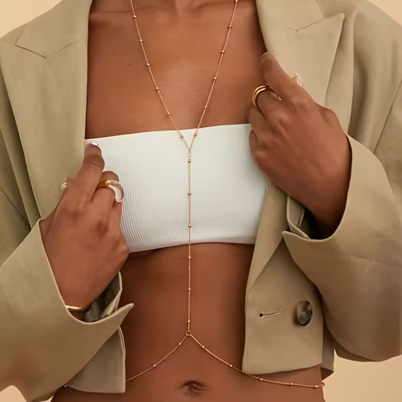 Fashion Simple Bead Chain Bohe - Qualiti Body Jewelry review and price