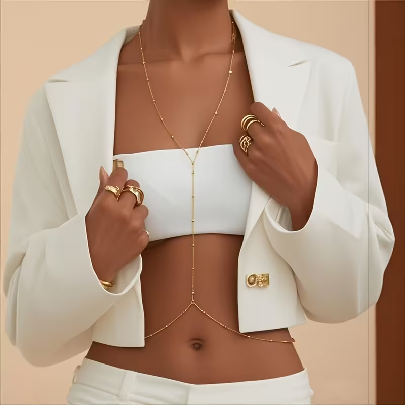 Fashion Simple Bead Chain Bohe - Qualiti Body Jewelry review and price