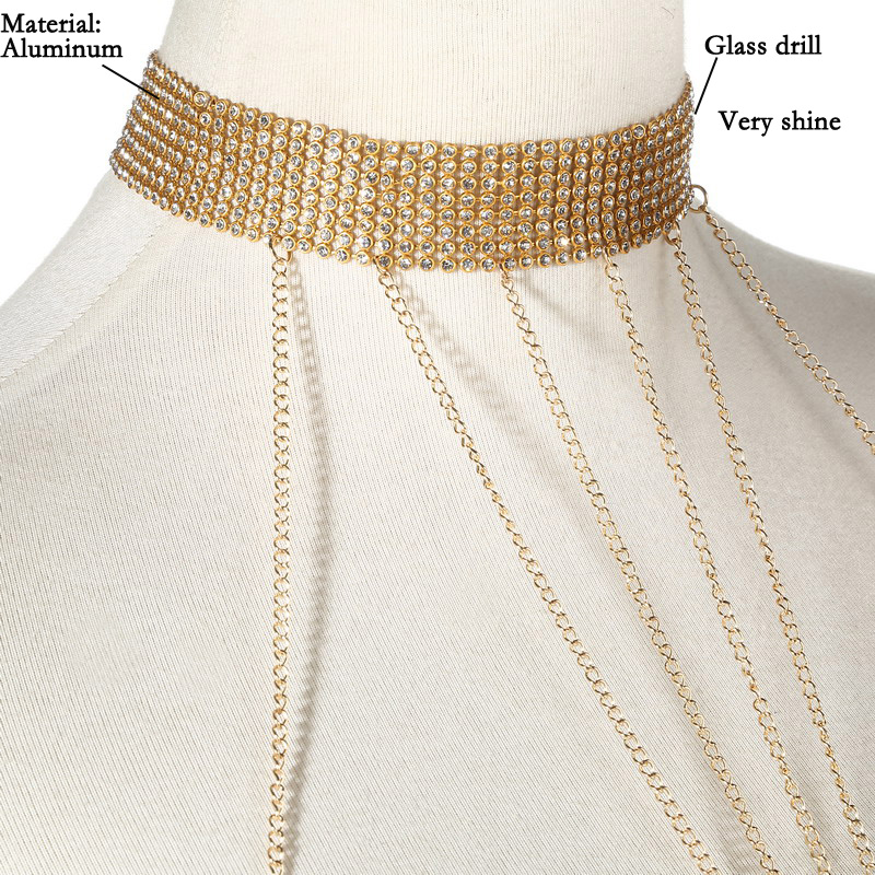 Gold Color Body Chain Women  R - Body Jewelry Art review and price