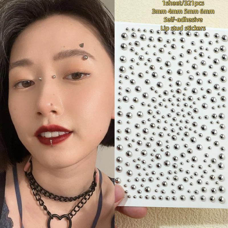 321pcs Non Piercing Lip Studs  - Body Jewelry Art review and price