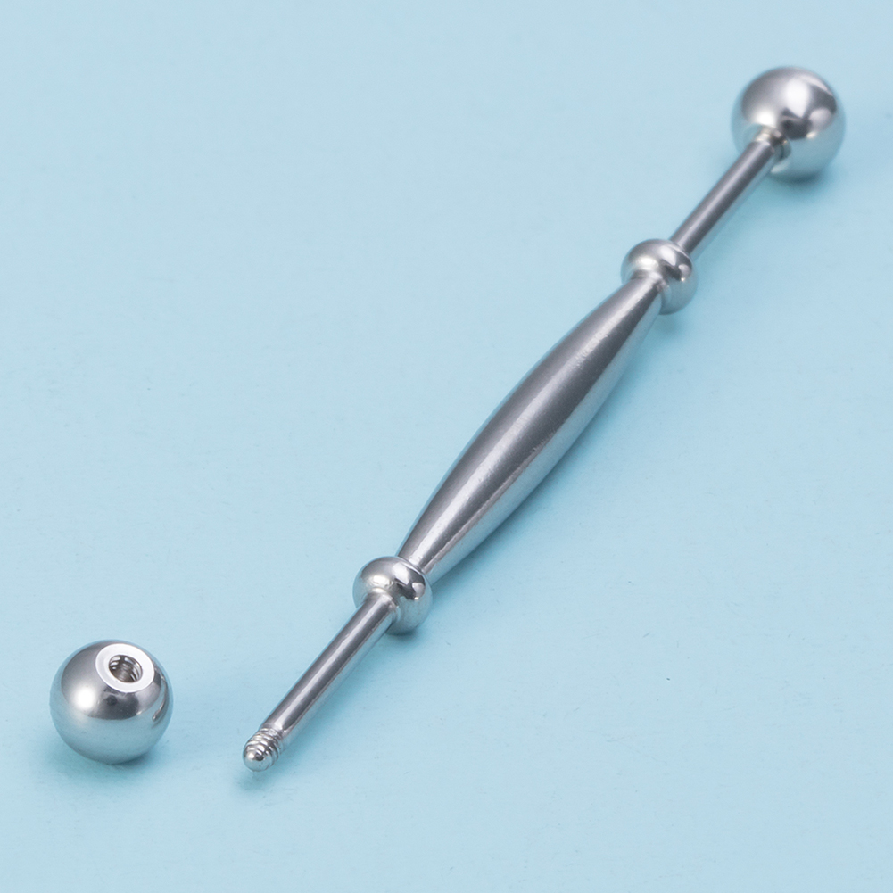 16G 38mm Stainless Steel Indus - Industrial Barbell Long review and price