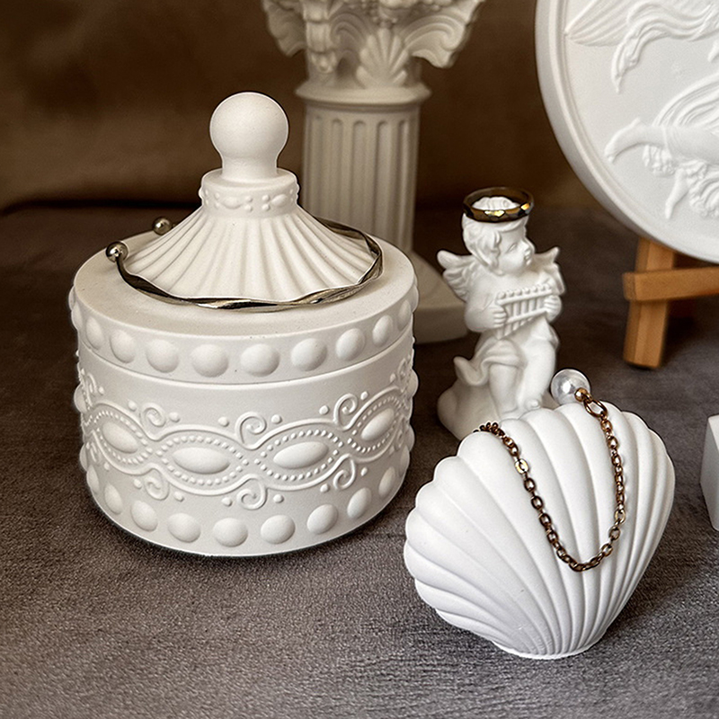 1set Striped Candle Jar Silico - Body Jewelry Organizer review and price