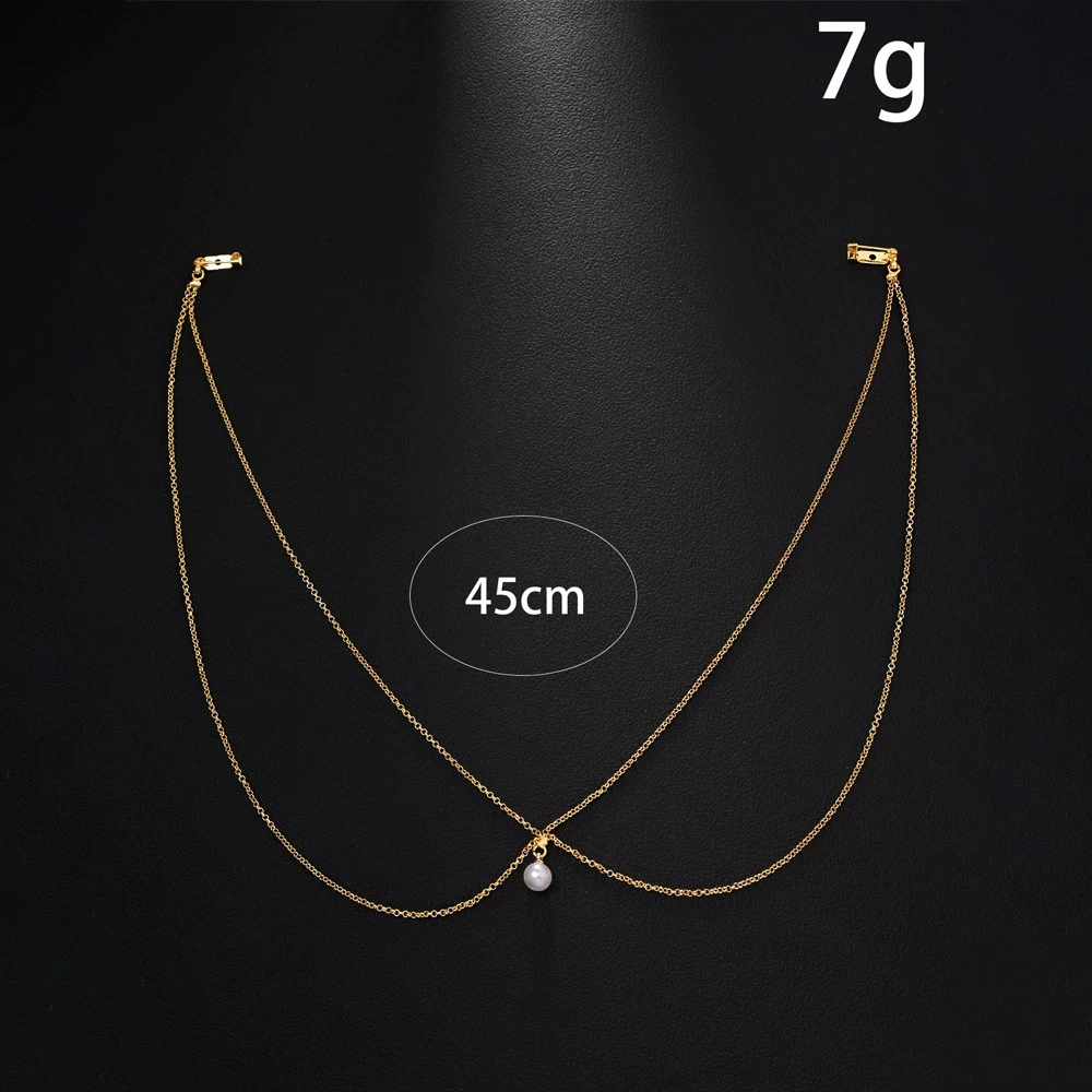 Double Deck Imitation Pearl Ba - Body Jewelry For Backless Dress review and price