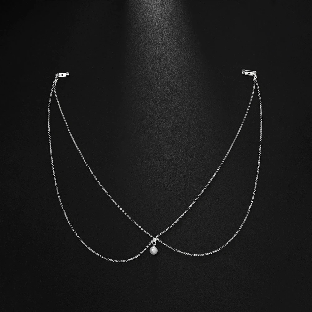 Double Deck Imitation Pearl Ba - Body Jewelry For Backless Dress review and price