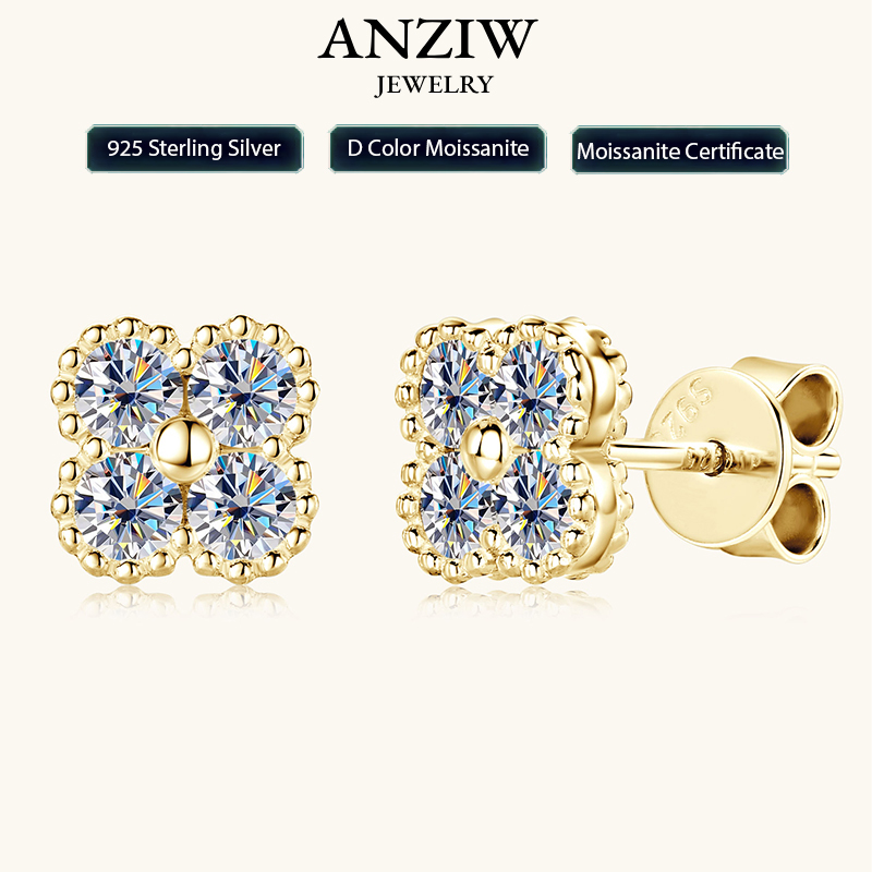 2025 Trendy Four Clover Moissa - Body Jewelry Diamond review and price