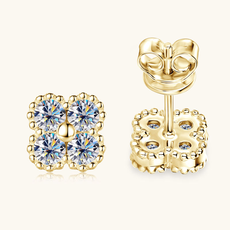 2025 Trendy Four Clover Moissa - Body Jewelry Diamond review and price
