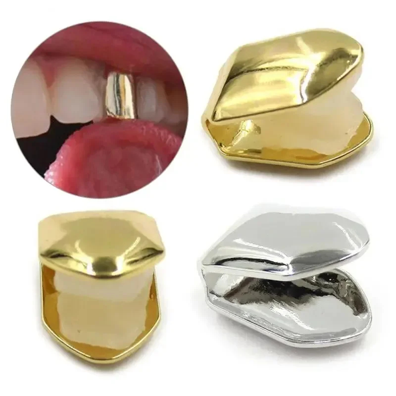 1/2/4Pcs Single Tooth CAPs Gri - Body Jewelry Gold Plated review and price