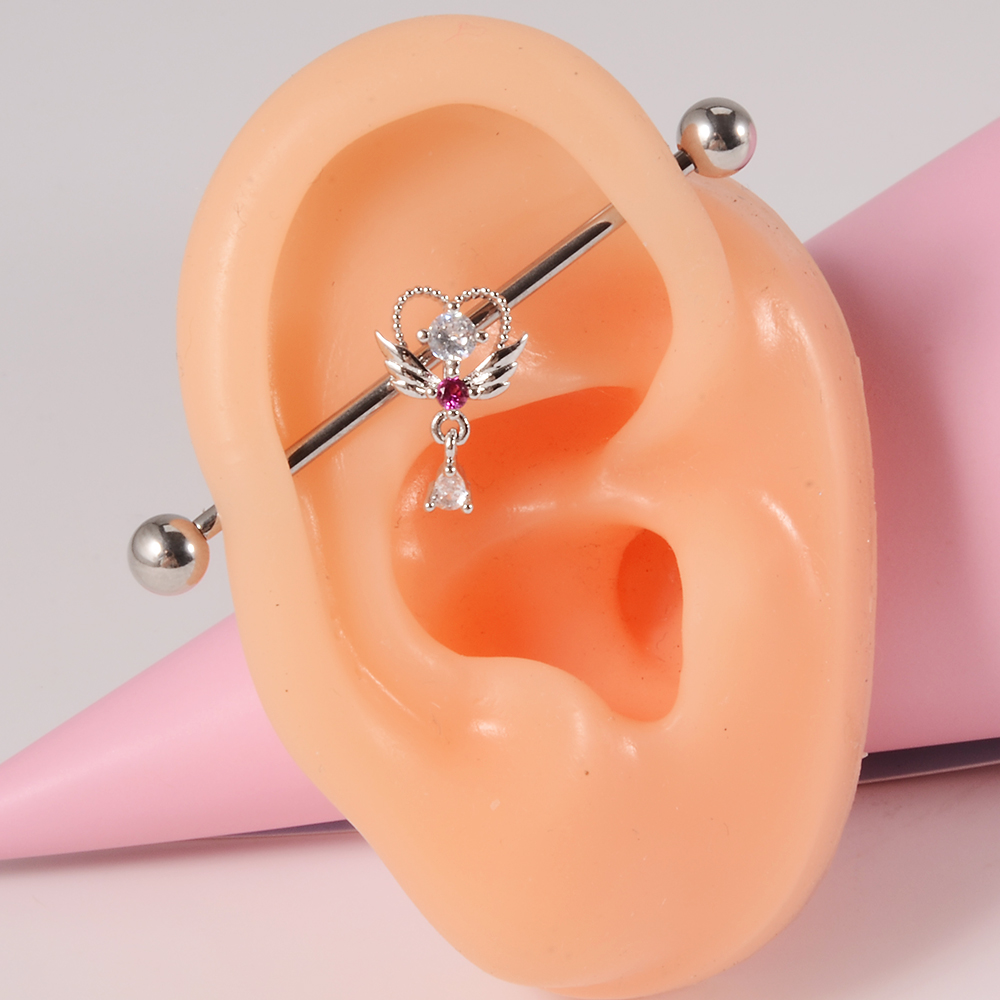 Heart-Shaped Zircon Crystal Lo - Industrial Barbell Long review and price
