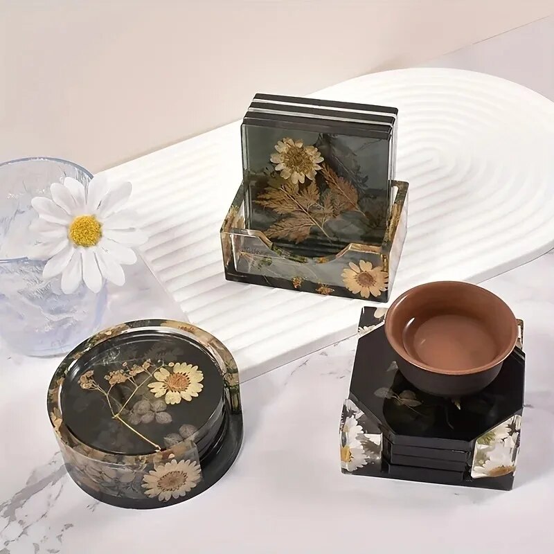 Coaster Resin Molds Set Includ - Body Jewelry Organizer review and price