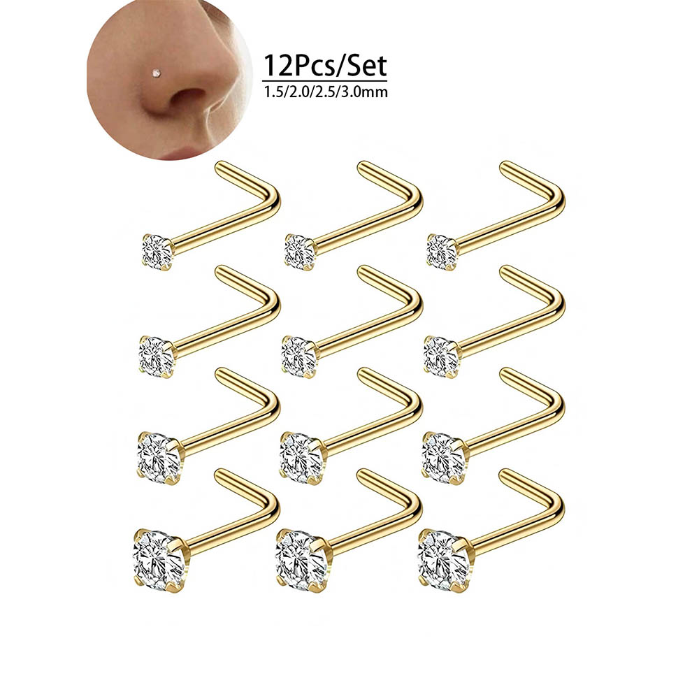 12-Piece Full Set 316L Hypoall - Body Jewelry Art review and price