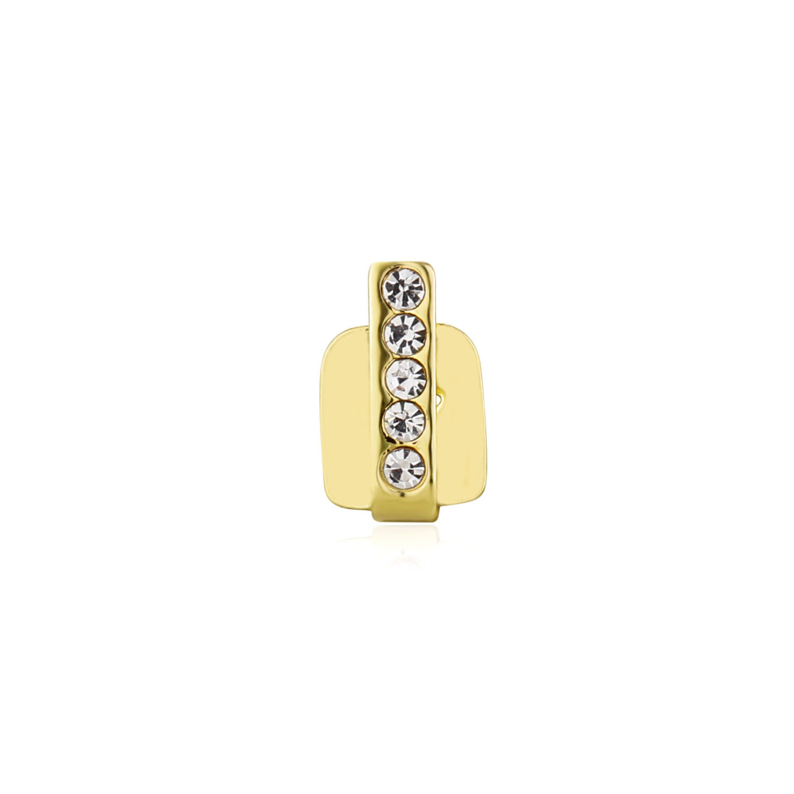 RACHELZ Hip Hop Single Vertica - Body Jewelry Gold Plated review and price